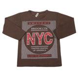 Boys Full Sleeves T-Shirt - Olive Green, Kids, Boys T-Shirts, Chase Value, Chase Value