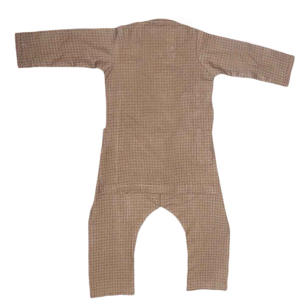 Boys Embroidered Shalwar Suit - Brown, Kids, Boys Shalwar Kameez, Chase Value, Chase Value