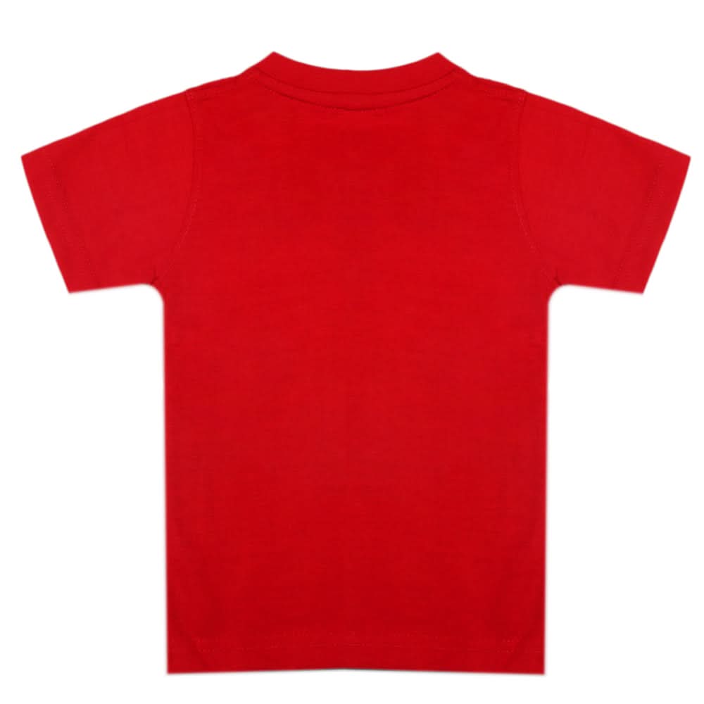 Boys Half Sleeves T-Shirt - Red, Boys T-Shirts, Chase Value, Chase Value