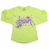 Girls Full Sleeves Jersey T-Shirt - Light Green, Kids, Girls T-Shirts, Chase Value, Chase Value
