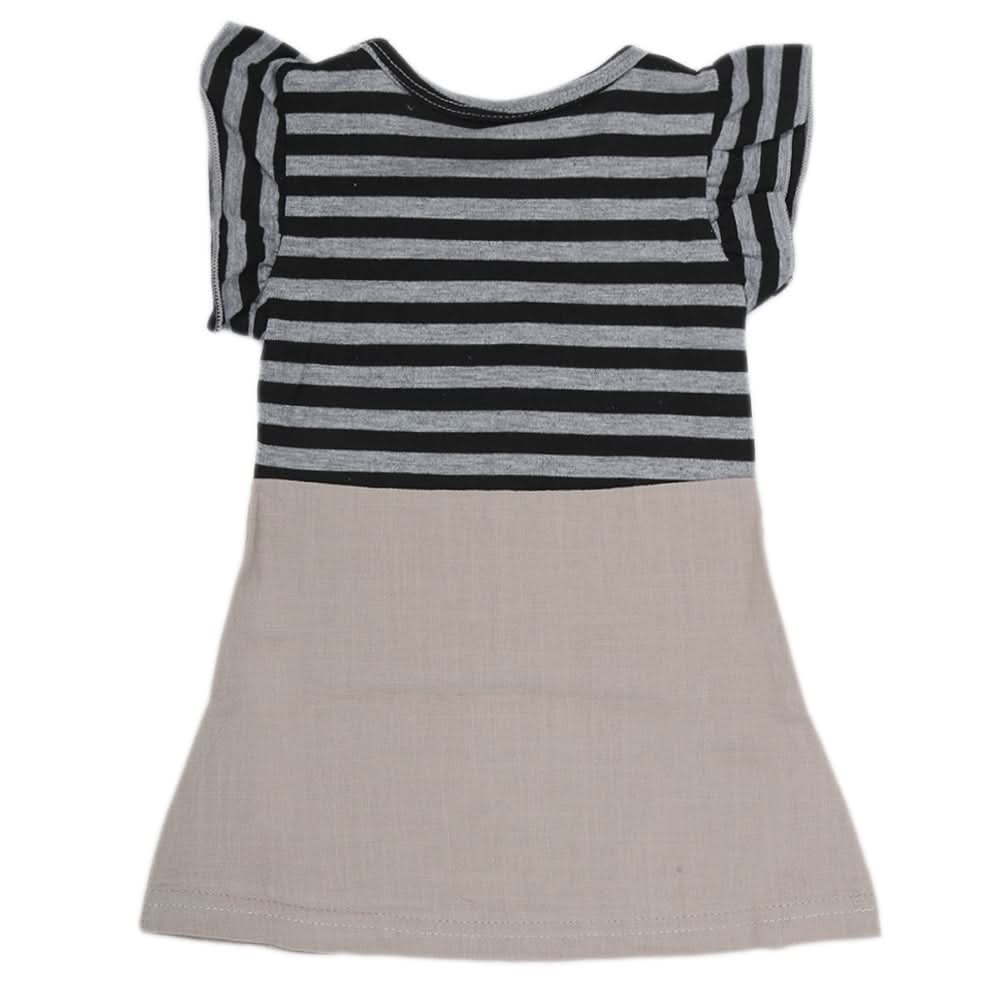 Newborn Girls Frock - Light Grey, Kids, NB Girls Frocks, Chase Value, Chase Value