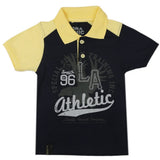 Boys Half Sleeves Polo T-Shirt - Lemon, Boys T-Shirts, Chase Value, Chase Value