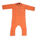 Boys Embroidered Shalwar Kameez - Copper, Kids, Boys Shalwar Kameez, Chase Value, Chase Value