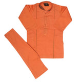 Boys Embroidered Shalwar Kameez - Copper, Kids, Boys Shalwar Kameez, Chase Value, Chase Value