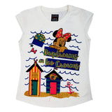 Girls Printed Half Sleeves T-Shirt 4702 - White, Kids, Girls T-Shirts, Chase Value, Chase Value