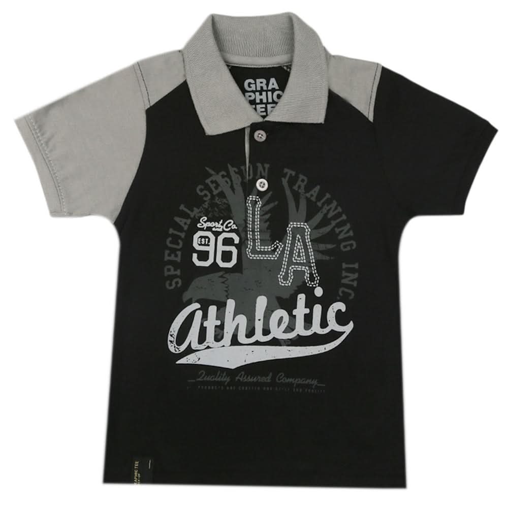 Boys Half Sleeves Polo T-Shirt - Back, Boys T-Shirts, Chase Value, Chase Value