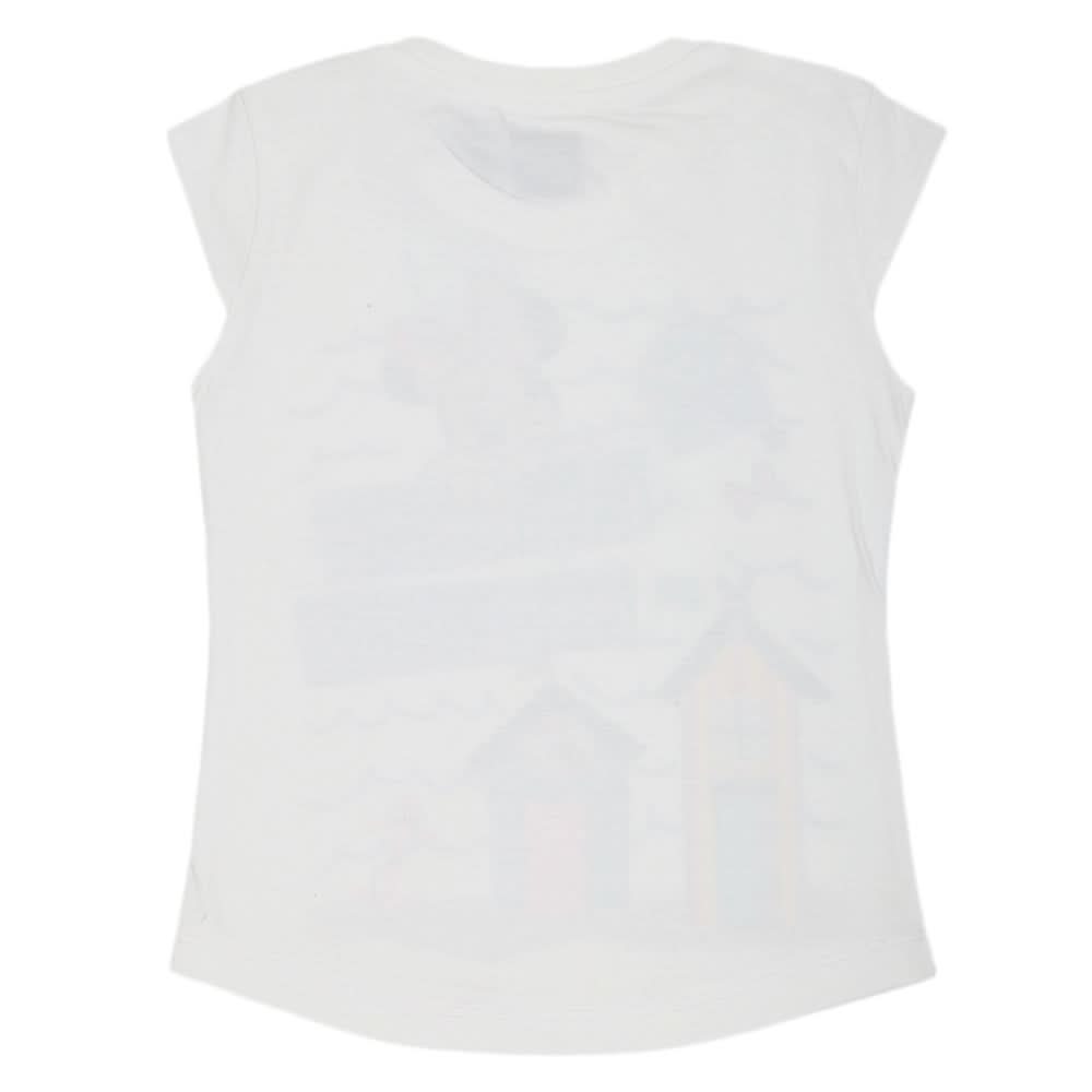 Girls Printed Half Sleeves T-Shirt 4702 - White, Kids, Girls T-Shirts, Chase Value, Chase Value
