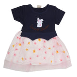 Newborn Girls Frock - Navy Blue, , Chase Value, Chase Value