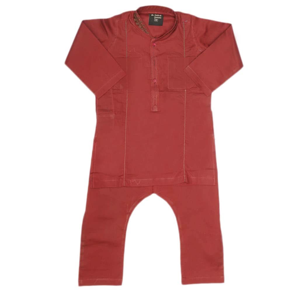 Boys Embroidered Shalwar Kameez - Maroon, Kids, Boys Shalwar Kameez, Chase Value, Chase Value