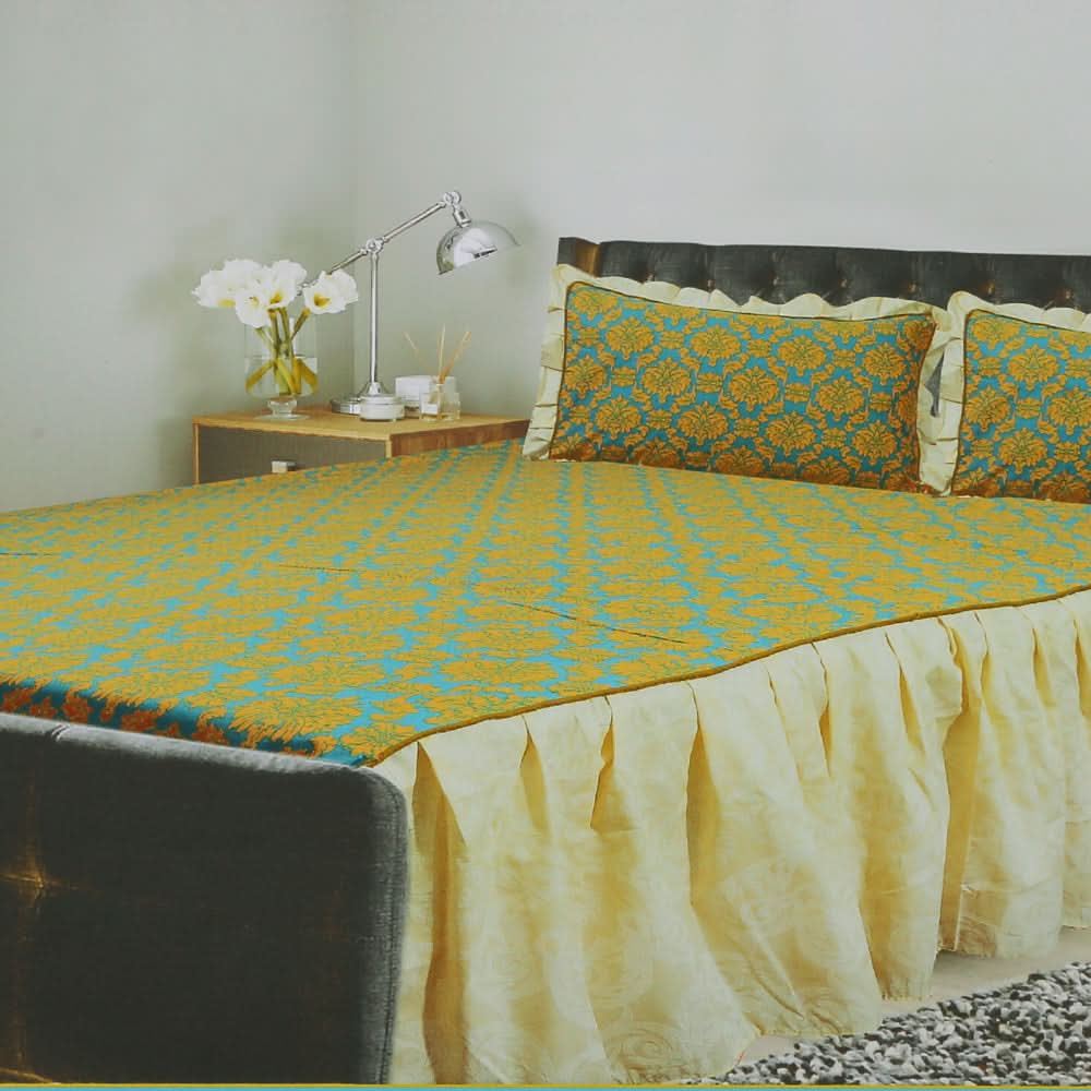 Double Side Printed Frill Bed Sheet - B, Home & Lifestyle, Double Bed Sheet, Chase Value, Chase Value