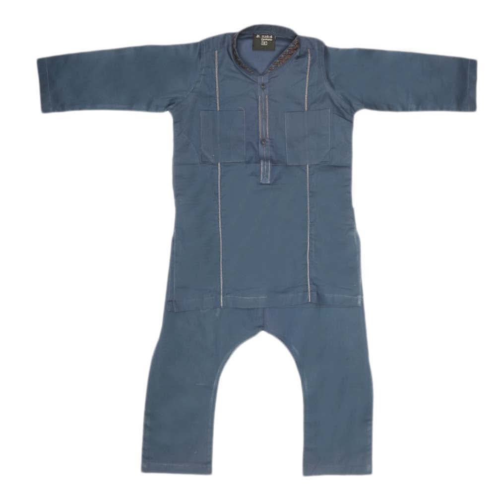 Boys Embroidered Shalwar Kameez - Navy Blue, Kids, Boys Shalwar Kameez, Chase Value, Chase Value