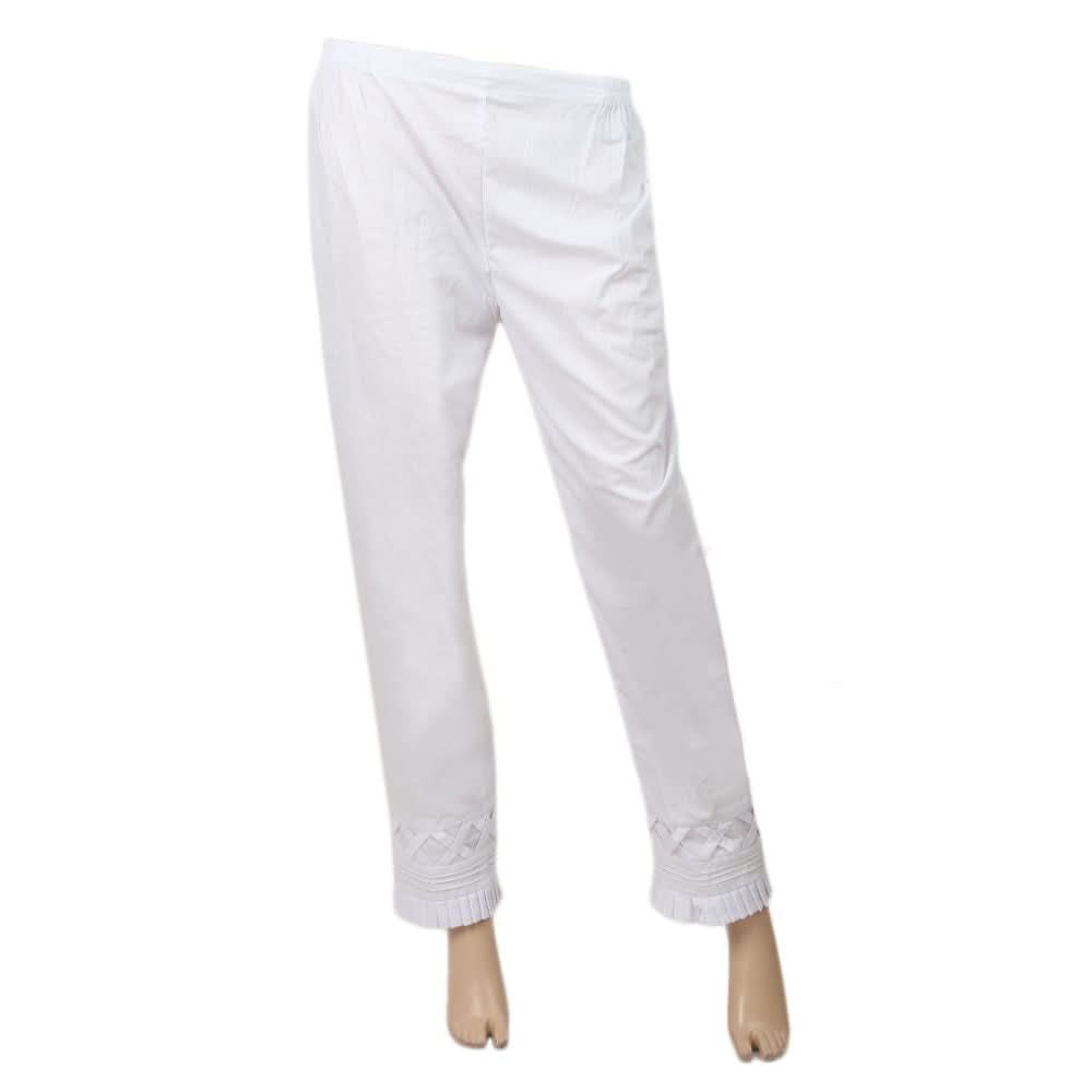 Women's Trouser - White, Women, Pants & Tights, Chase Value, Chase Value