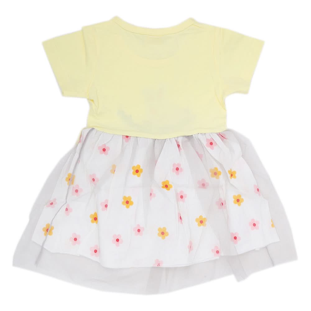 Newborn Girls Frock - Yellow, Kids, NB Girls Frocks, Chase Value, Chase Value