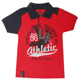 Boys Half Sleeves Polo T-Shirt - Red, Boys T-Shirts, Chase Value, Chase Value
