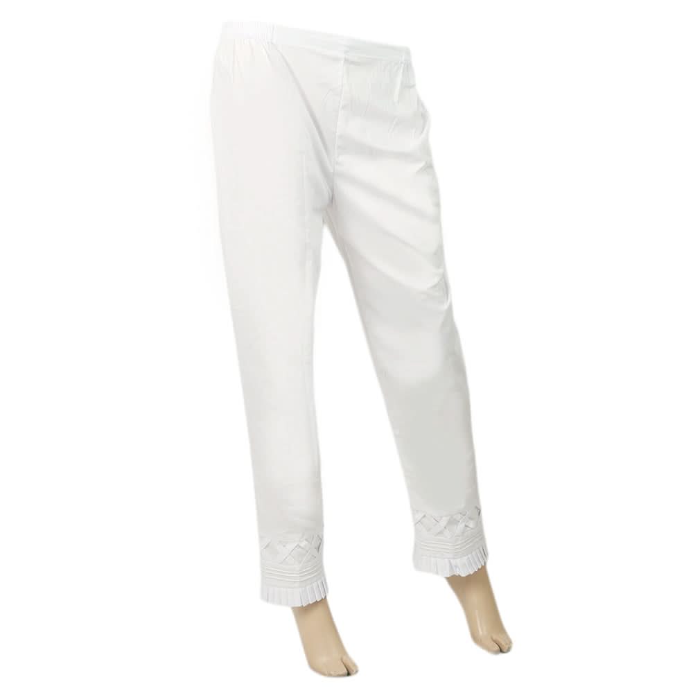 Women's Trouser - White, Women, Pants & Tights, Chase Value, Chase Value