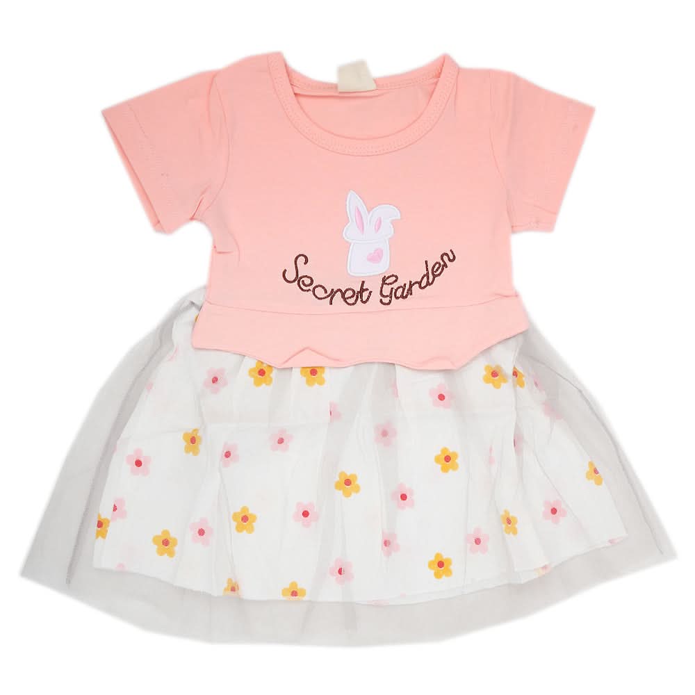 Newborn Girls Frock - Pink, Kids, NB Girls Frocks, Chase Value, Chase Value