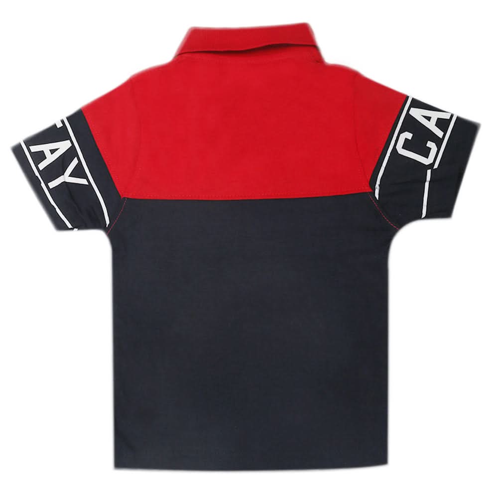 Boys Half Sleeves Polo T-Shirt - Red, Boys T-Shirts, Chase Value, Chase Value