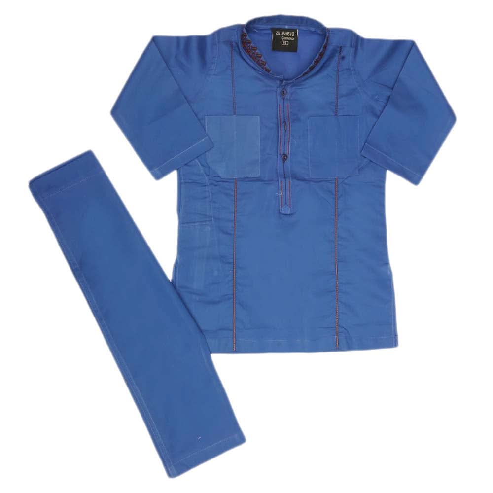 Boys Embroidered Shalwar Kameez - Royal Blue, Kids, Boys Shalwar Kameez, Chase Value, Chase Value