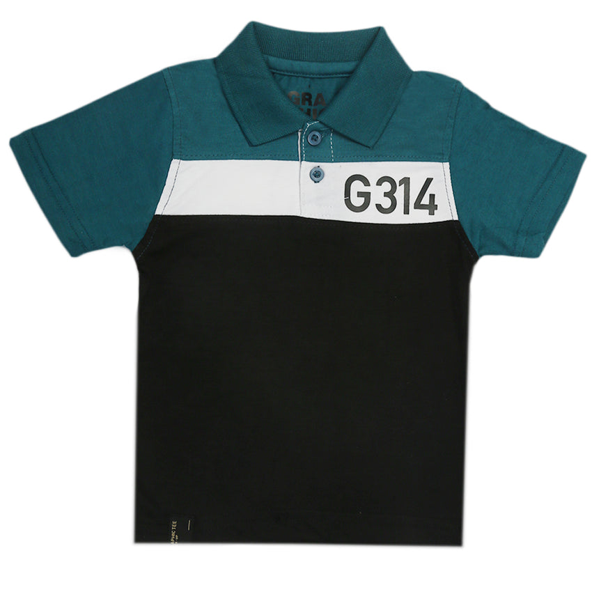 Boys Half Sleeves Polo T-Shirt - Green, Boys T-Shirts, Chase Value, Chase Value