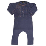 Boys Embroidered Shalwar Kameez - Navy Blue, Kids, Boys Shalwar Kameez, Chase Value, Chase Value