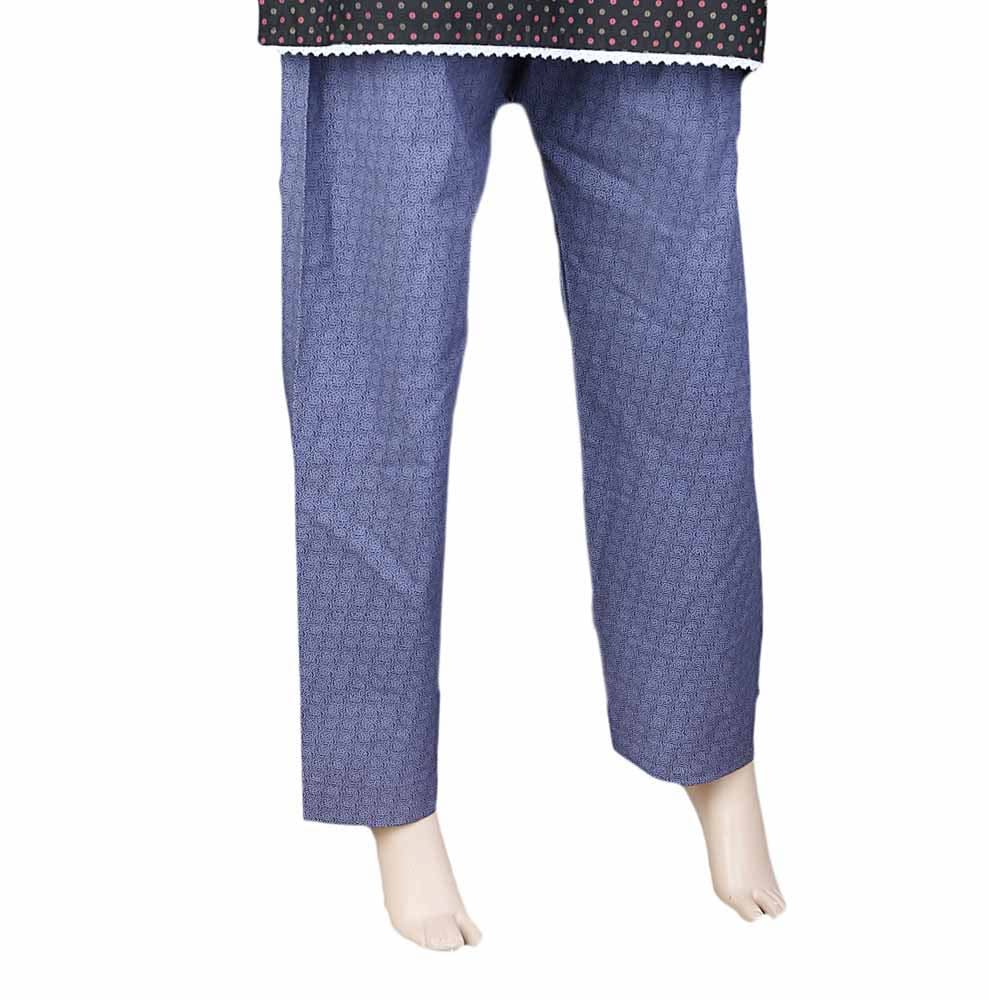 Women's Printed Trouser - Blue, Women, Pants & Tights, Chase Value, Chase Value