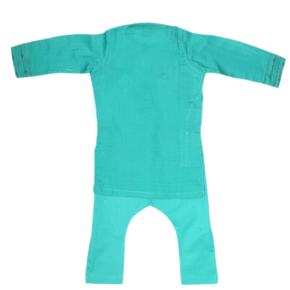 Boys Embroidered Shalwar Kameez - Sea Green, Kids, Boys Shalwar Kameez, Chase Value, Chase Value