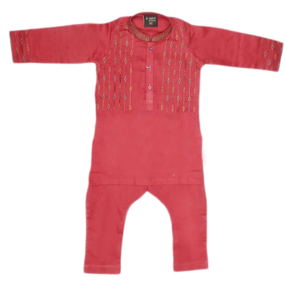 Boys Embroidered Shalwar Kameez - Maroon, Kids, Boys Shalwar Kameez, Chase Value, Chase Value