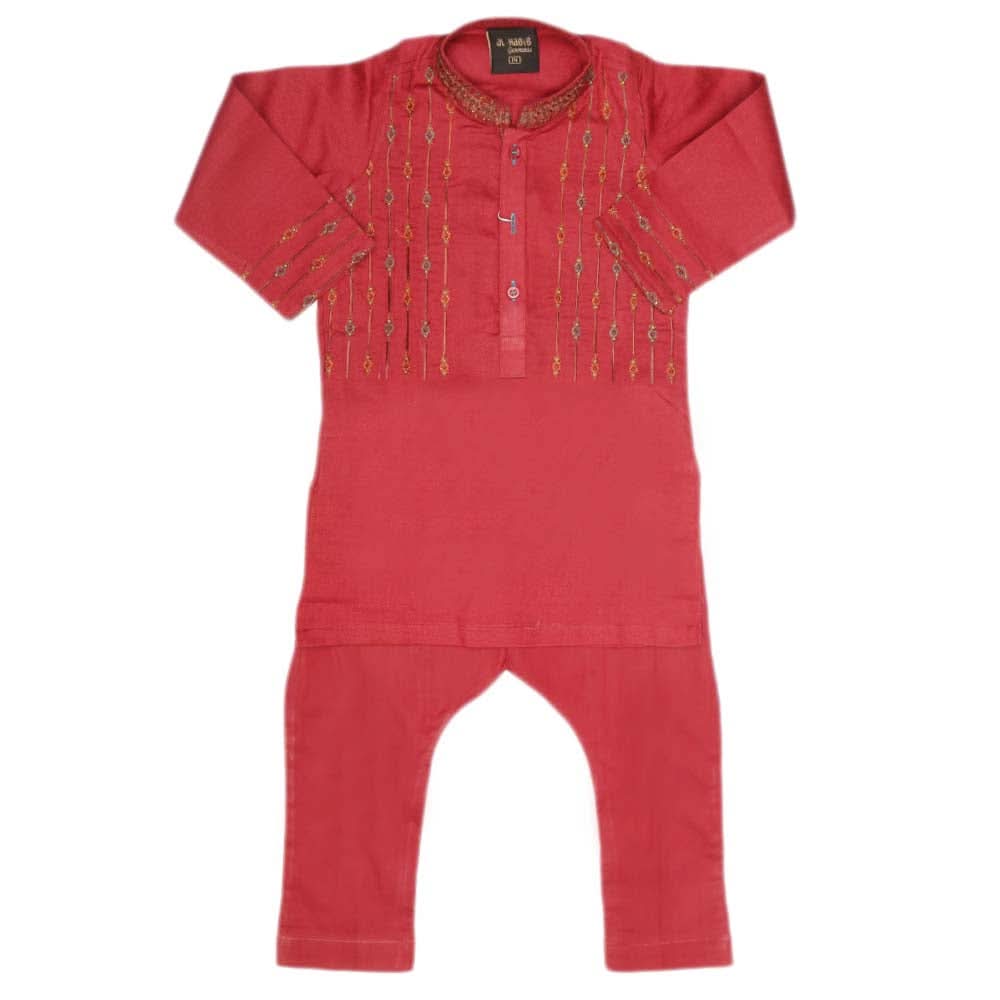 Boys Embroidered Shalwar Kameez - Maroon, Kids, Boys Shalwar Kameez, Chase Value, Chase Value