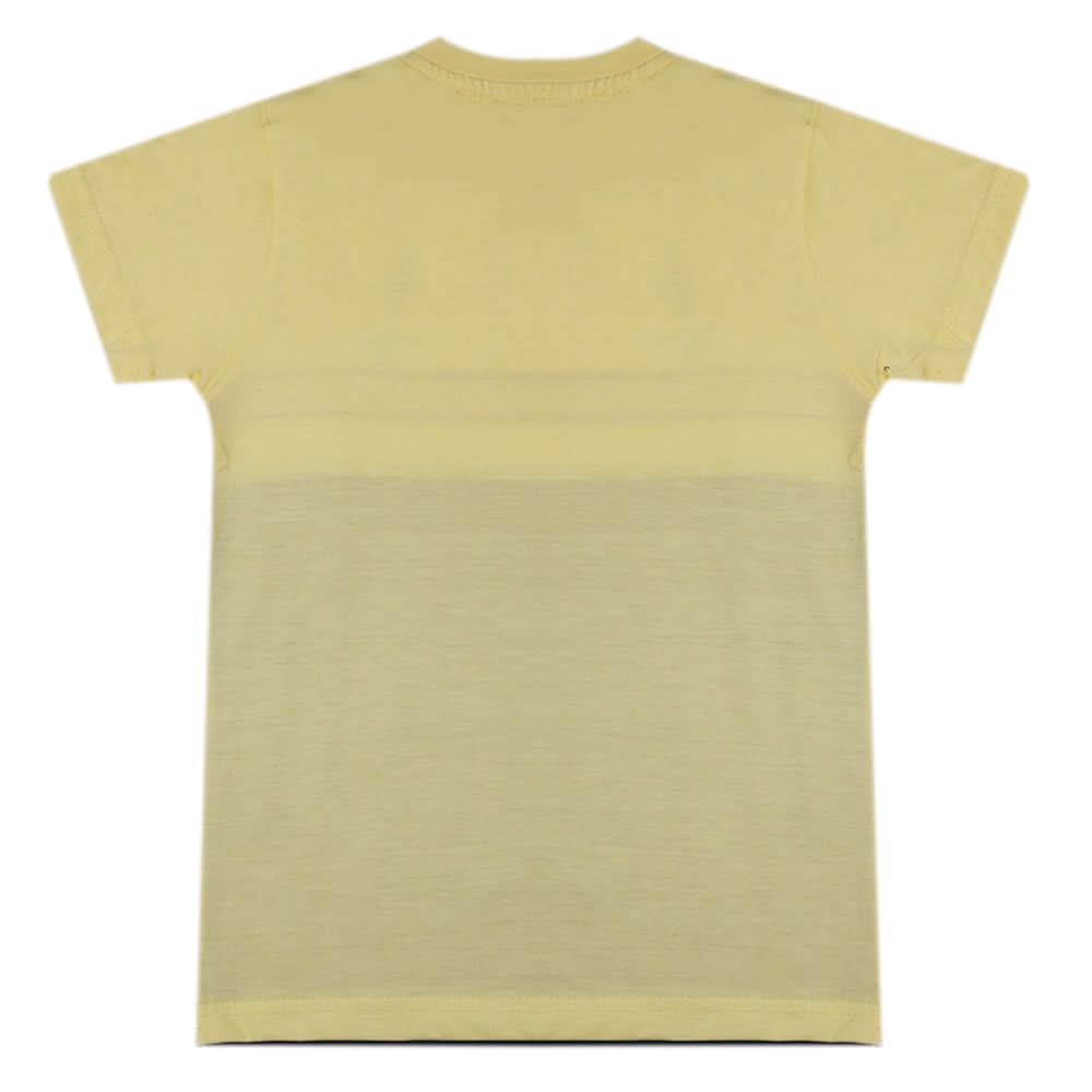 Boys Half Sleeves T-Shirt - Lemon, Boys T-Shirts, Chase Value, Chase Value