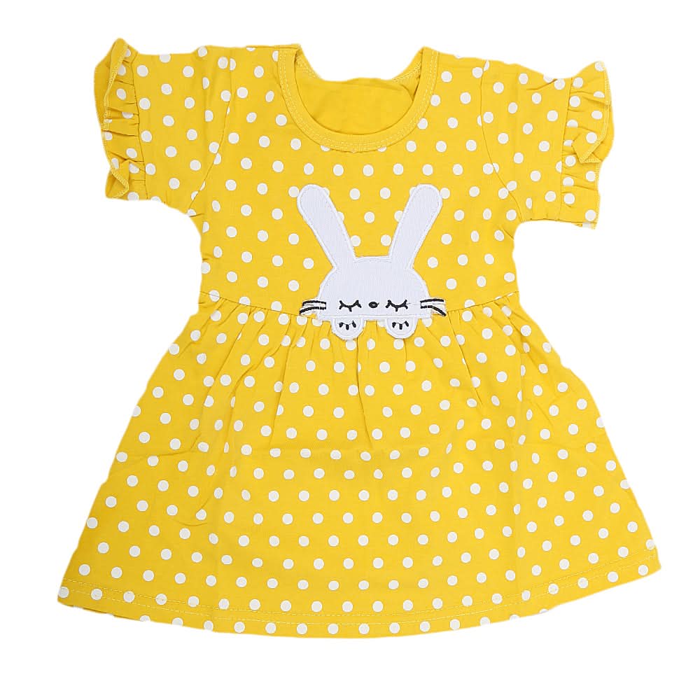 Newborn Girls Frock - Yellow, Kids, NB Girls Frocks, Chase Value, Chase Value