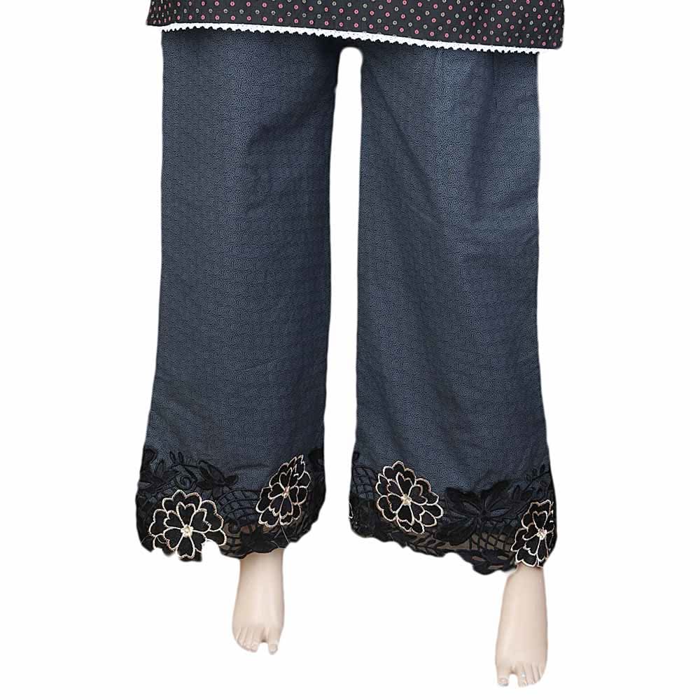 Women's Printed Bell Bottom Trouser - Black, Women, Pants & Tights, Chase Value, Chase Value
