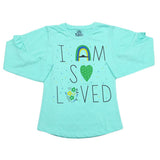 Girls Full Sleeves Jersey T-Shirt - Sea Green, Kids, Girls T-Shirts, Chase Value, Chase Value