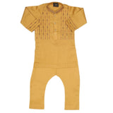 Boys Embroidered Shalwar Suit - Mustard, Kids, Boys Shalwar Kameez, Chase Value, Chase Value