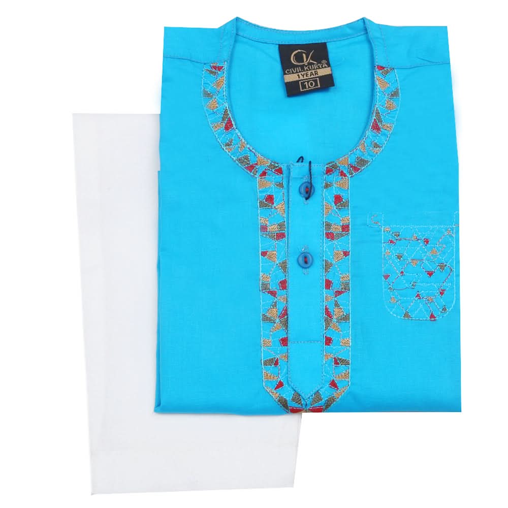 Newborn Boys Shalwar Suit - Blue, Kids, Newborn Boys Shalwar Suits, Chase Value, Chase Value