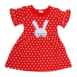 Newborn Girls Frock - Red, Kids, NB Girls Frocks, Chase Value, Chase Value
