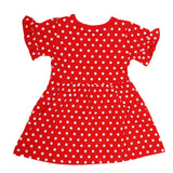 Newborn Girls Frock - Red, Kids, NB Girls Frocks, Chase Value, Chase Value