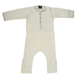 Boys Embroidered Shalwar Kameez - Off White, Kids, Boys Shalwar Kameez, Chase Value, Chase Value