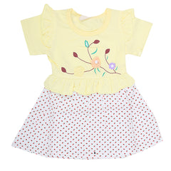 Newborn Girls Frock - Yellow, Kids, New Born Girls Frocks, Chase Value, Chase Value