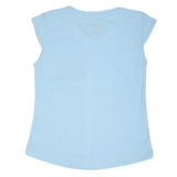 Girls Printed Half Sleeves T-Shirt 4697 - Blue, Kids, Girls T-Shirts, Chase Value, Chase Value