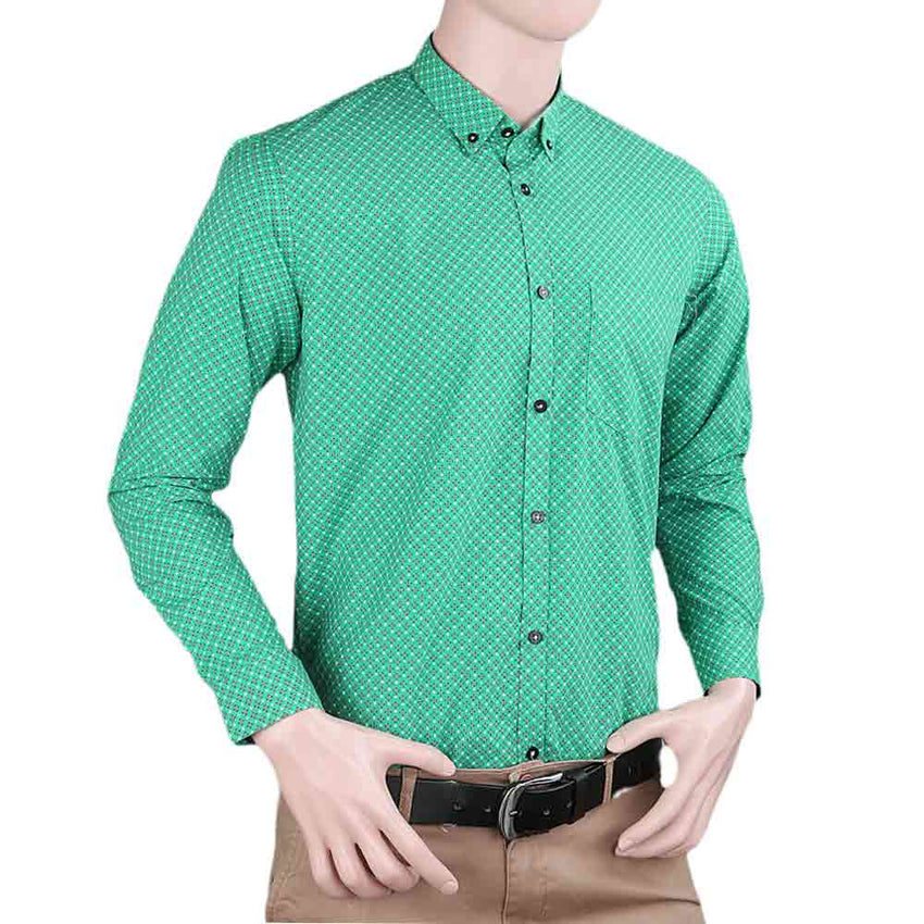 Men's Business Casual Shirt - Green - test-store-for-chase-value