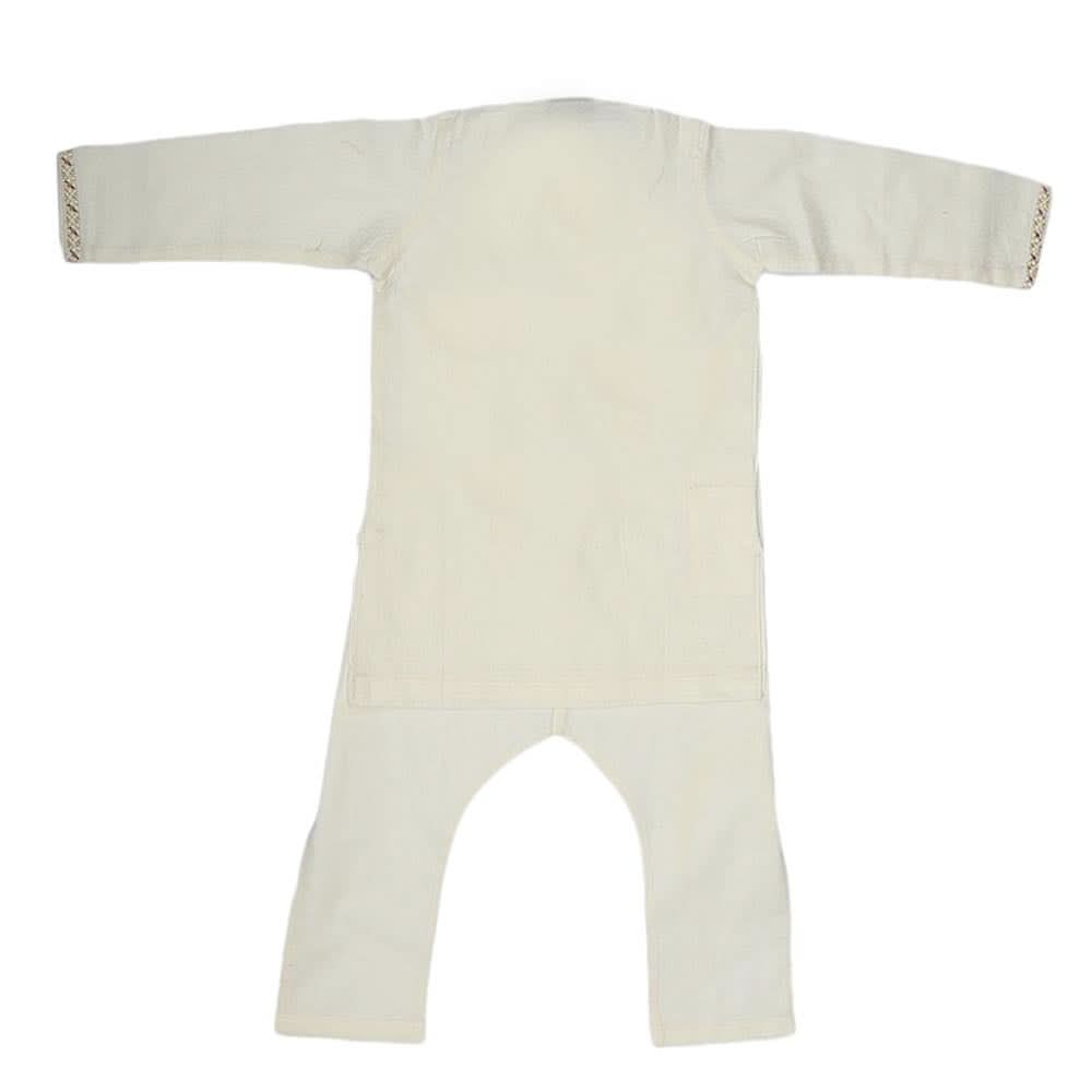 Boys Embroidered Shalwar Kameez - Off White, Kids, Boys Shalwar Kameez, Chase Value, Chase Value