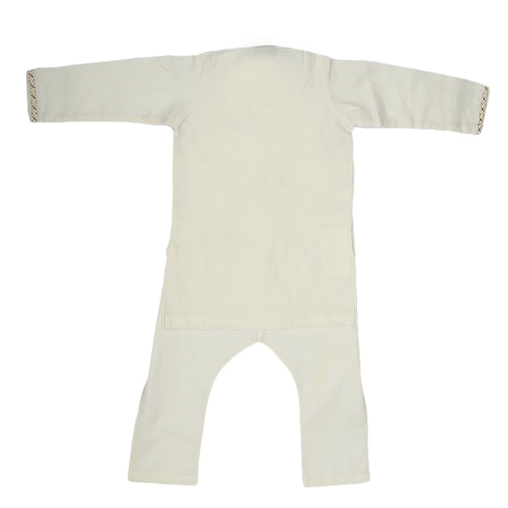 Boys Embroidered Shalwar Kameez - White, Kids, Boys Shalwar Kameez, Chase Value, Chase Value