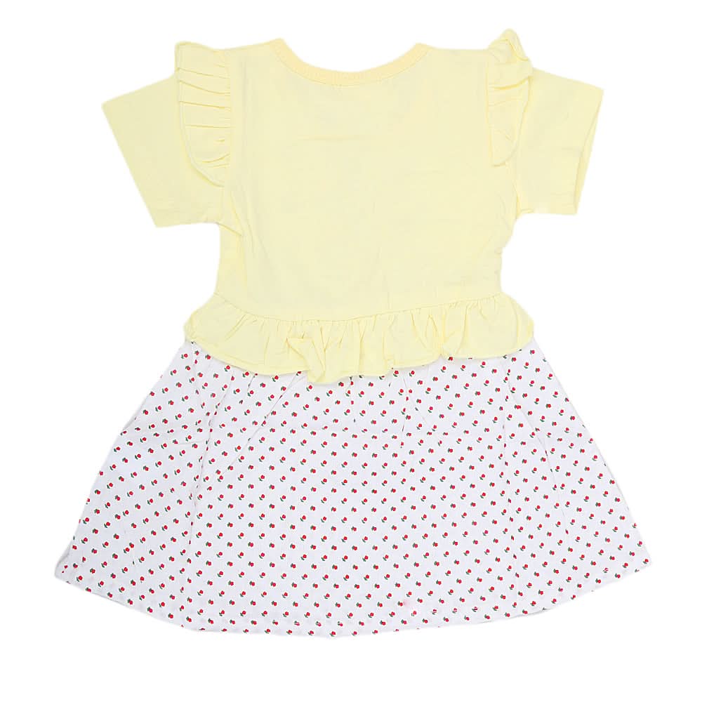 Newborn Girls Frock - Yellow, Kids, New Born Girls Frocks, Chase Value, Chase Value