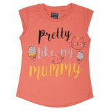 Girls Printed Half Sleeves T-Shirt 4701 - Pink, Kids, Girls T-Shirts, Chase Value, Chase Value