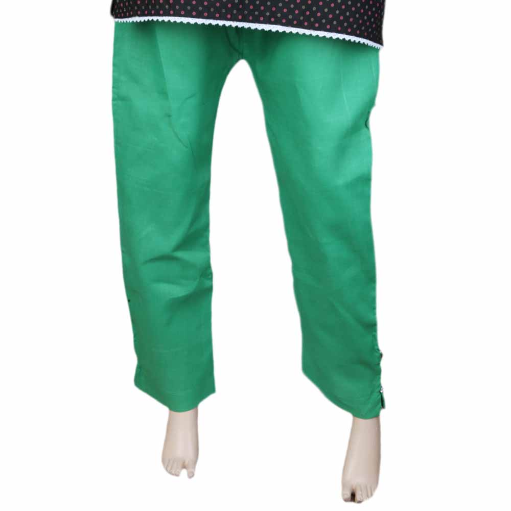Women's Basic Trouser -  Green, Women, Pants & Tights, Chase Value, Chase Value