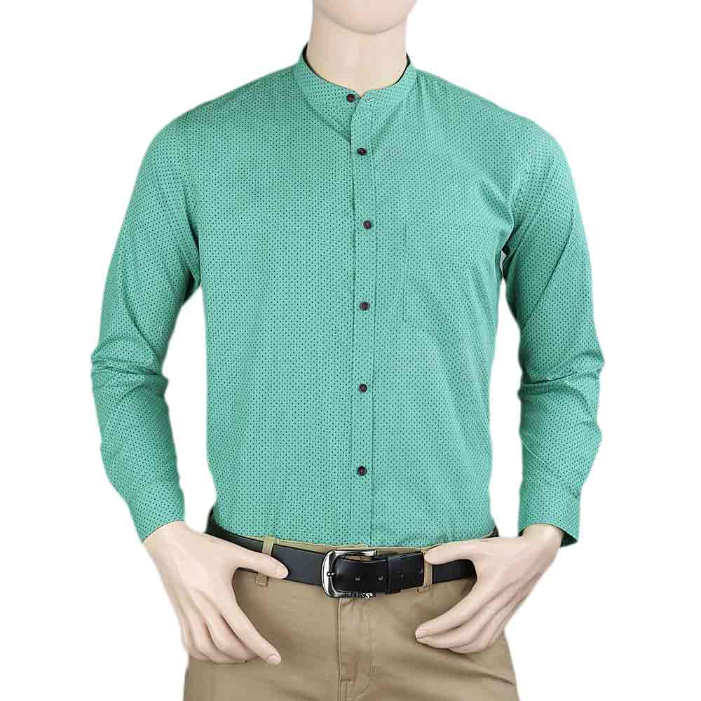 Men's Business Casual Shirt - Green - test-store-for-chase-value
