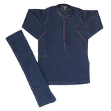 Boys Embroidered Shalwar Kameez - Navy Blue, Kids, Boys Shalwar Kameez, Chase Value, Chase Value