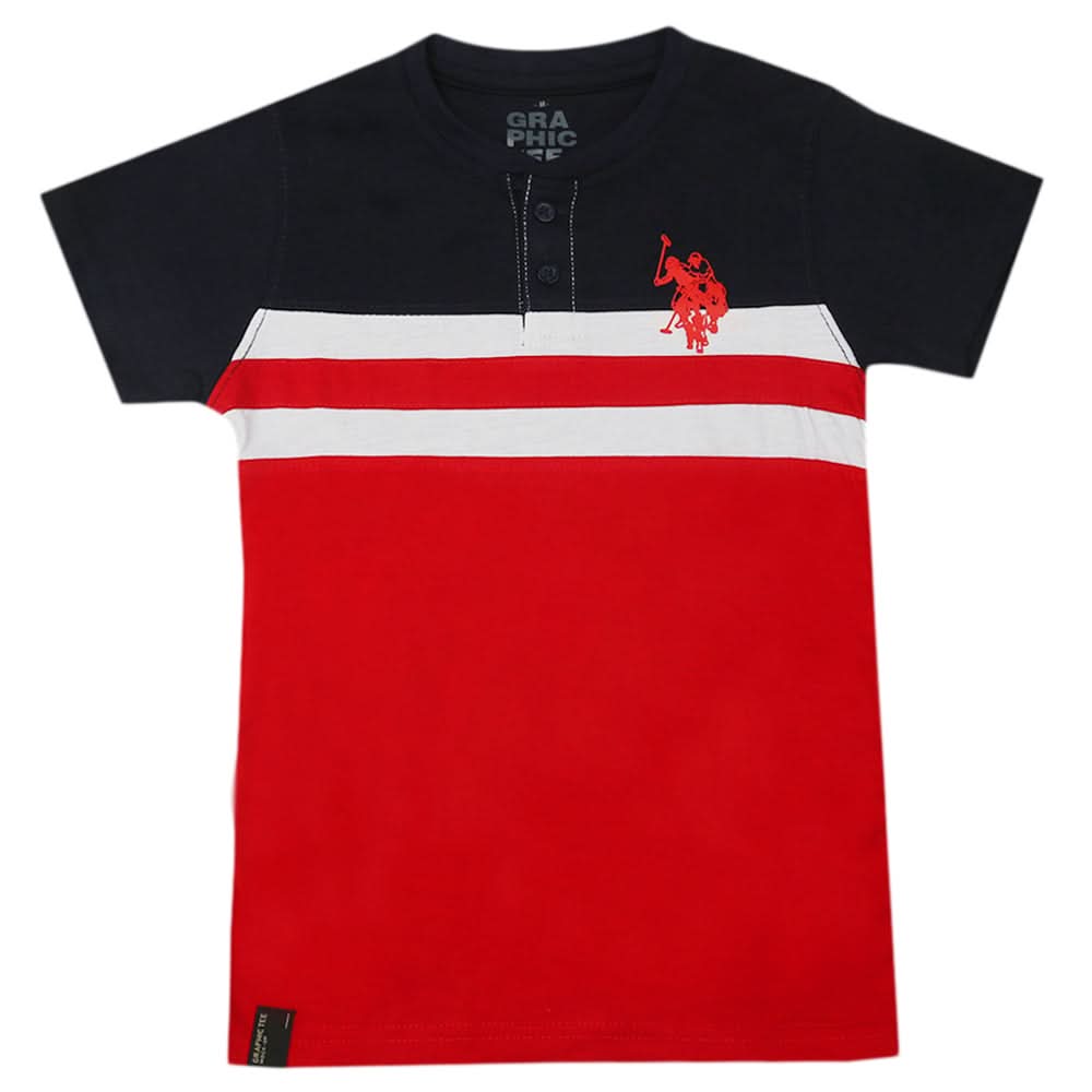 Boys Half Sleeves T-Shirt - Navy Blue, Boys T-Shirts, Chase Value, Chase Value