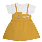 Newborn Girls Frock - Mustard, Kids, NB Girls Frocks, Chase Value, Chase Value