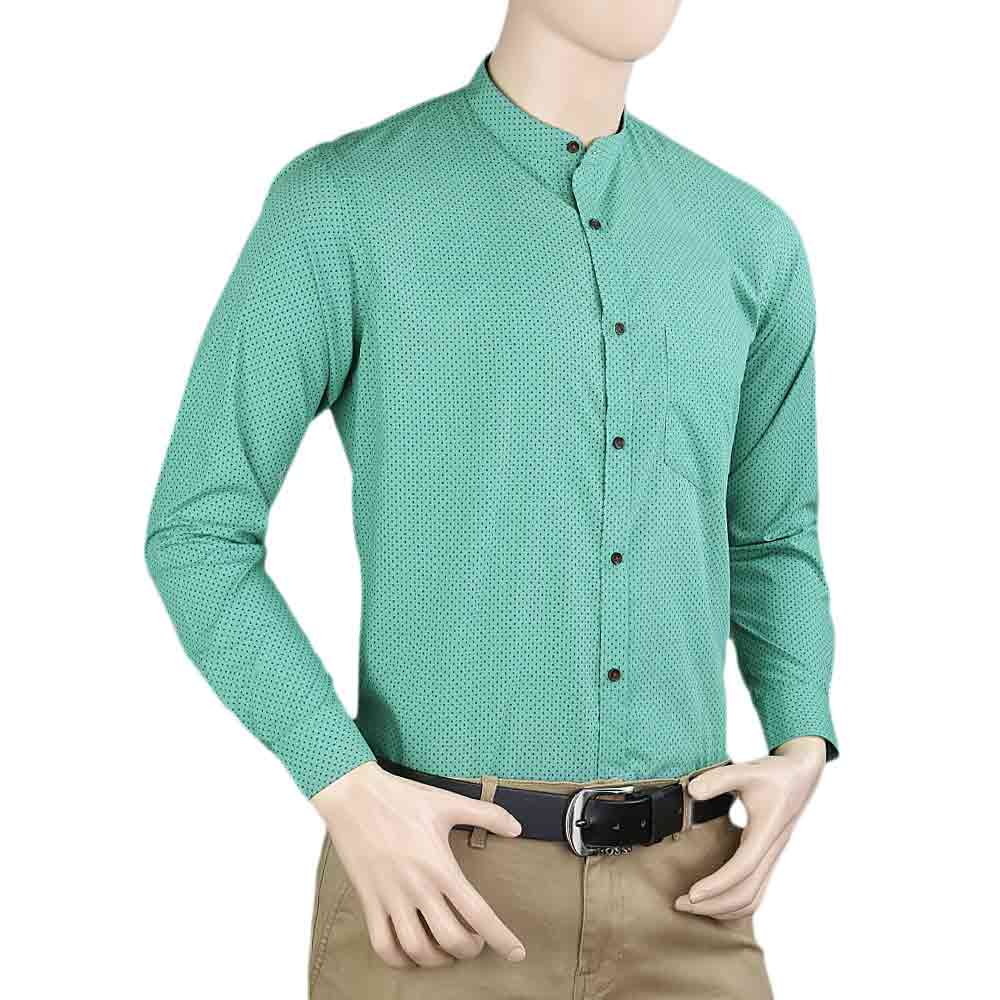 Men's Business Casual Shirt - Green - test-store-for-chase-value